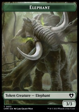 Elephant Token (Green 3/3)