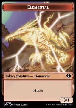 Elemental Token (Red 3/1 Haste)
