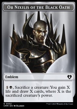 Ob Nixilis of the Black Oath Emblem