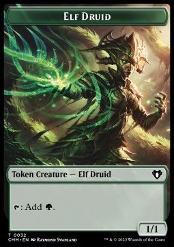 Elf Druid Token (Green 1/1)