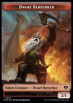 Dwarf Berserker Token (Red 2/1)