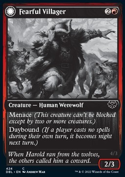 Fearful Villager // Fearsome Werewolf