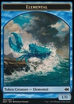Elemental Token (Blue 1/0)