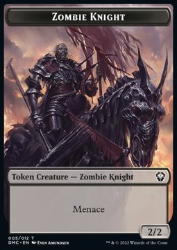 Zombie Knight token Menace (2/2)