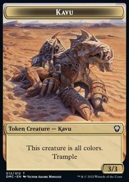 Kavu Token Trample and "This creature is all colors" (3/3)