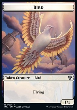 Bird Token (White 1/1 Flying)