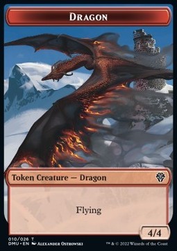 Dragon Token (Red 4/4 Flying)