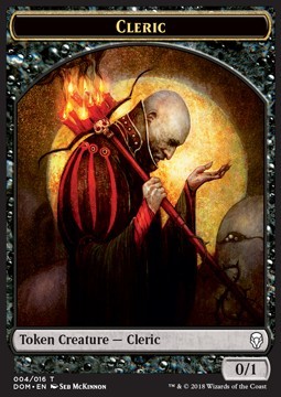 Cleric Token (Black 0/1)