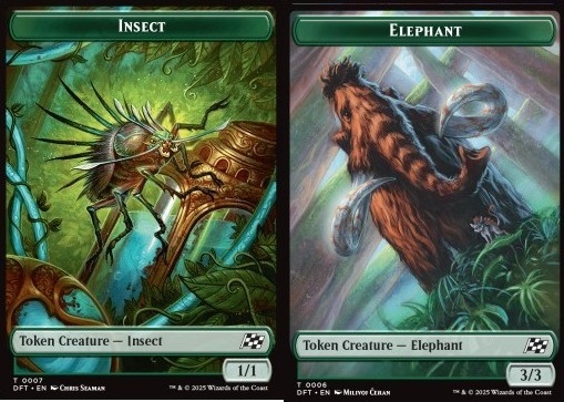 Insect Token (G 1/1) // Elephant Token (G 3/3)