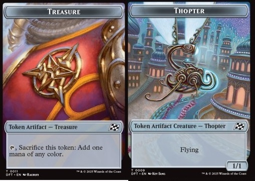 Treasure Token // Thopter Token (A 1/1)