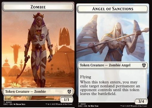 Zombie Token (W 1/1) // Angel of Sanctions Token