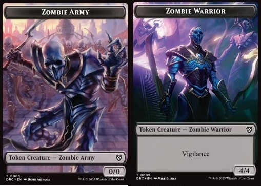 Zombie Army Token (B 0/0) // Zombie Warrior Token (B 4/4)