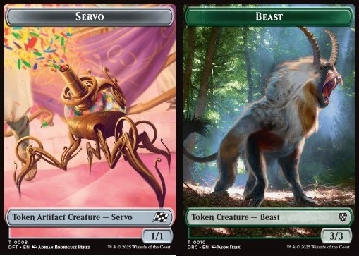 Servo Token (A 1/1) // Beast Token (G 3/3)