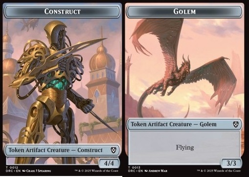 Construct Token (A 4/4) // Golem Token (A 3/3 Flying)