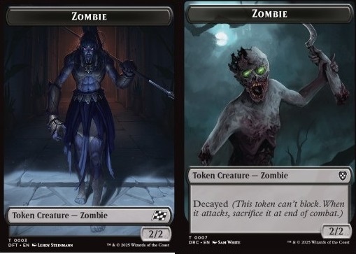 Zombie Token (B 2/2) // Zombie Token (B 2/2 Decayed)