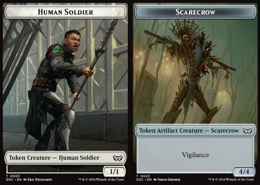 Human Soldier Token (W 1/1) // Scarecrow Token (A 4/4)