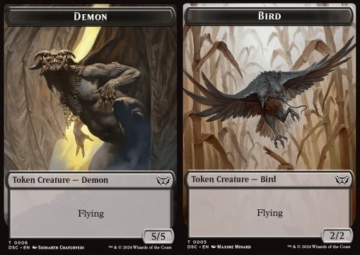 Demon Token (B 5/5) // Bird Token (B 2/2)