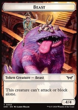 Beast Token (White 4/4)