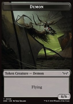 Demon Token (Black 6/6 Flying)