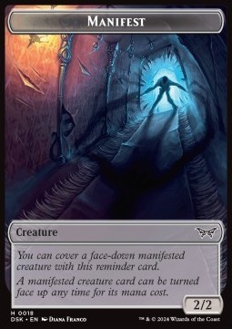Manifest Token (Colorless 2/2)