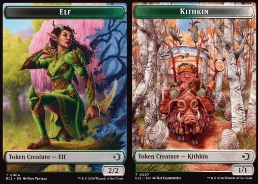 Elf Token (BG 2/2) // Kithkin Token (GW 1/1)