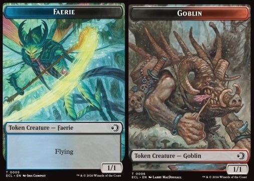 Faerie Token (UB 1/1) // Goblin Token (BR 1/1)