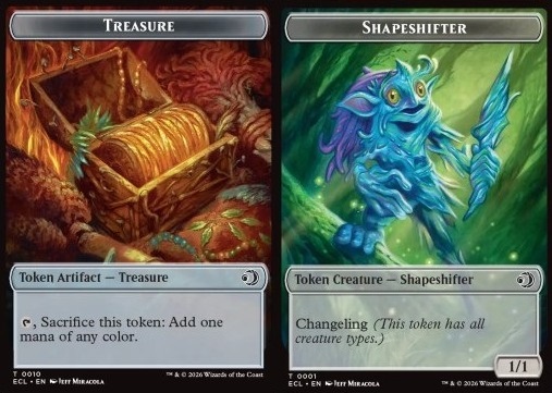 Treasure Token // Shapeshifter Token (C 1/1)