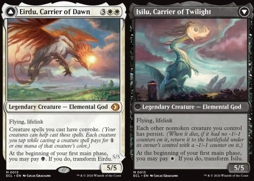 Eirdu, Carrier of Dawn // Isilu, Carrier of Twilight