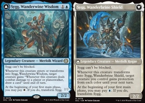 Sygg, Wanderwine Wisdom // Sygg, Wanderbrine Shield