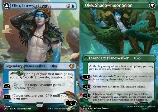 Oko, Lorwyn Liege // Oko, Shadowmoor Scion