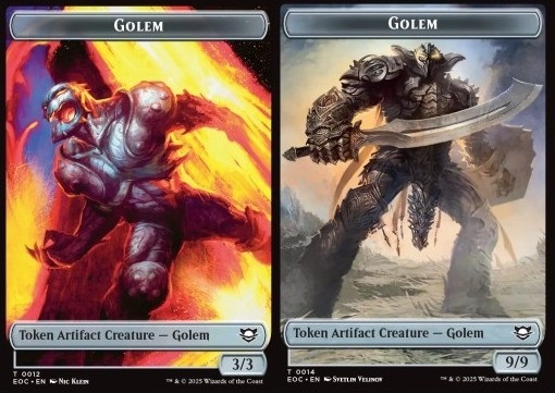 Golem Token (A 3/3) // Golem Token (A 9/9)
