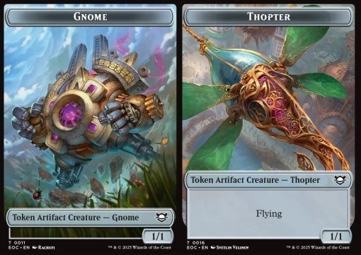 Gnome Token (A 1/1) // Thopter Token (A 1/1)