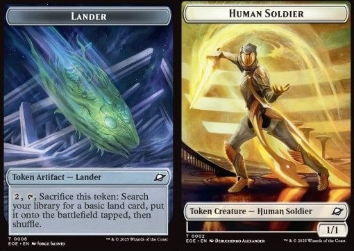 Lander Token // Human Soldier Token (W 1/1) (V.3)