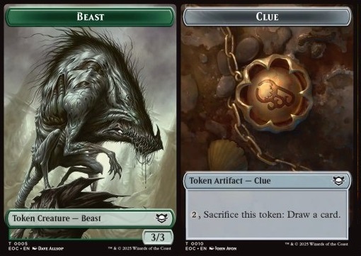 Beast Token (G 3/3) // Clue Token