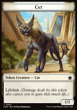 Cat Token (White 1/1 Lifelink)