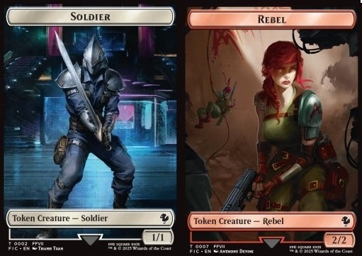Soldier Token (W 1/1) // Rebel Token (R 2/2) (V.1)