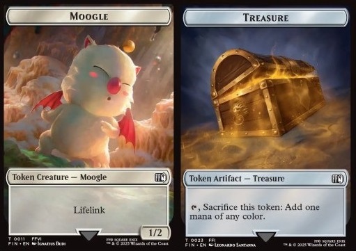 Moogle Token (W 1/2) // Treasure Token (V.1)