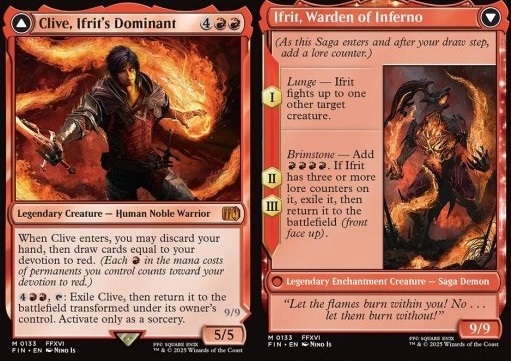 Clive, Ifrit's Dominant // Ifrit, Warden of Inferno