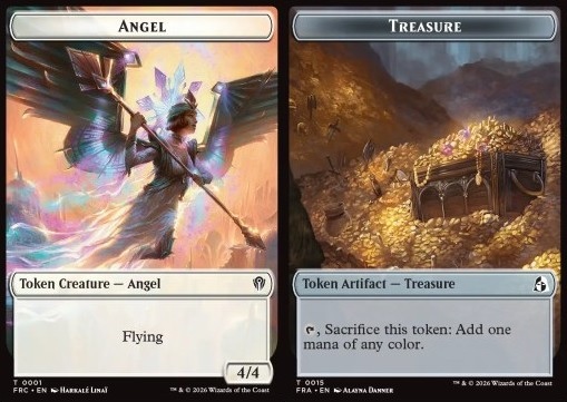 Angel Token (W 4/4) // Treasure Token