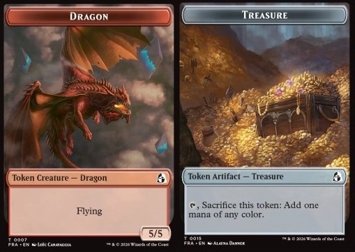 Dragon Token (R 5/5) // Treasure Token
