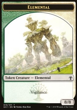 Elemental Token (GW 8/8) // Centaur Token (G 3/3)