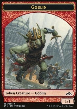 Goblin Token (R 1/1) // Soldier Token (W 1/1 Lifelink)