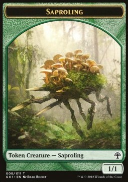 Saproling Token (G 1/1) // Elf Knight Token (GW 2/2)