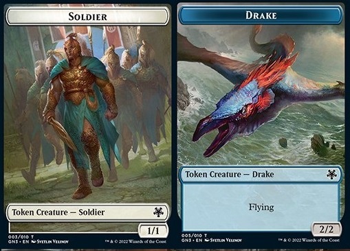 Soldier Token (W 1/1) // Drake Token (U 2/2)