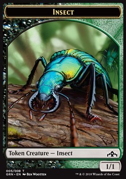Insect Token (Black and Green 1/1)