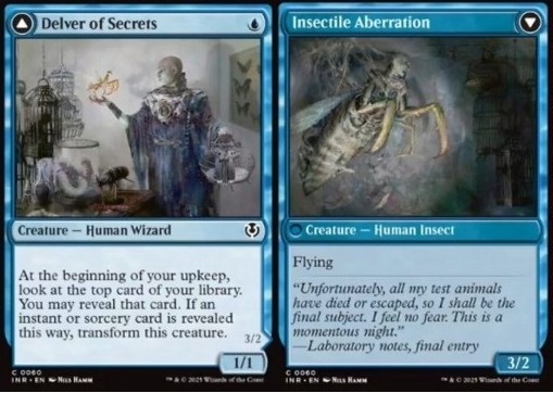 Delver of Secrets / Insectile Aberration