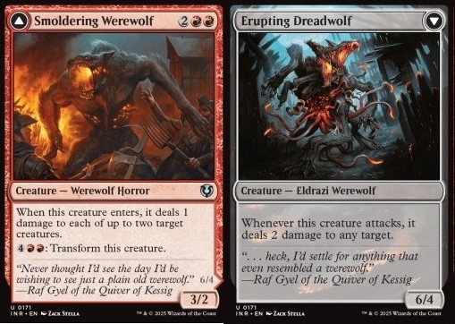 Smoldering Werewolf / Erupting Dreadwolf