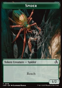 Spider Token (Green 1/2)