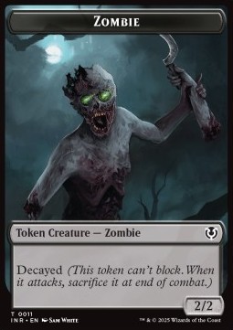 Zombie Token (Black 2/2 Decayed)