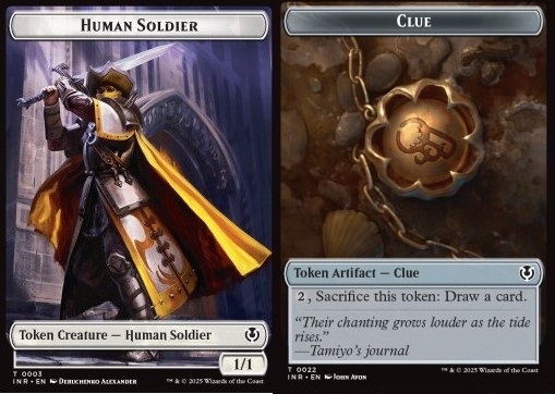 Human Soldier Token (W 1/1) // Clue Token